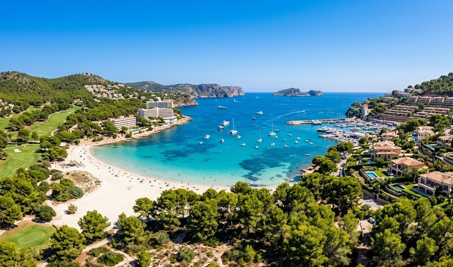 Paisaje de la bahía y playas de Santa Ponsa, Calvià